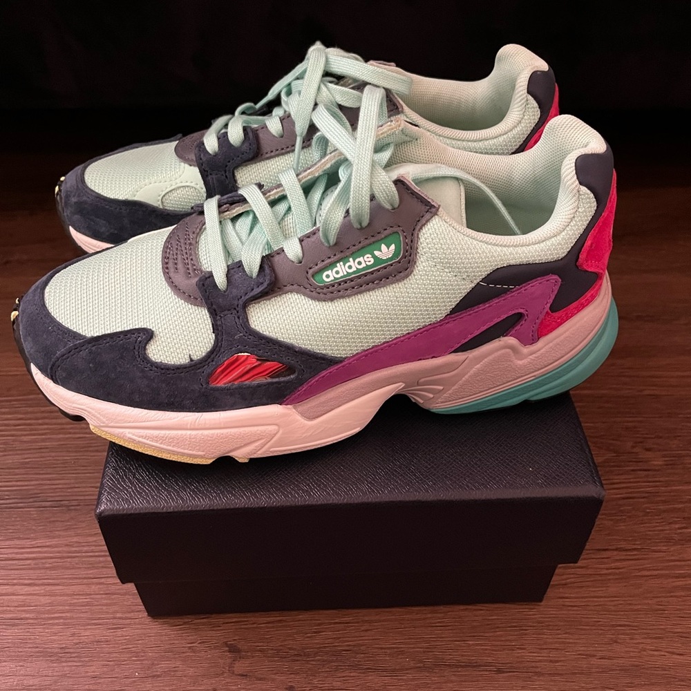 Women’s adidas falcon multicolored sneaker